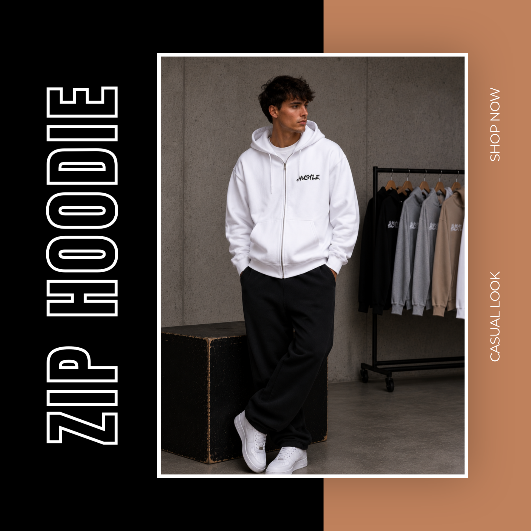 Mens Zip Hoodie