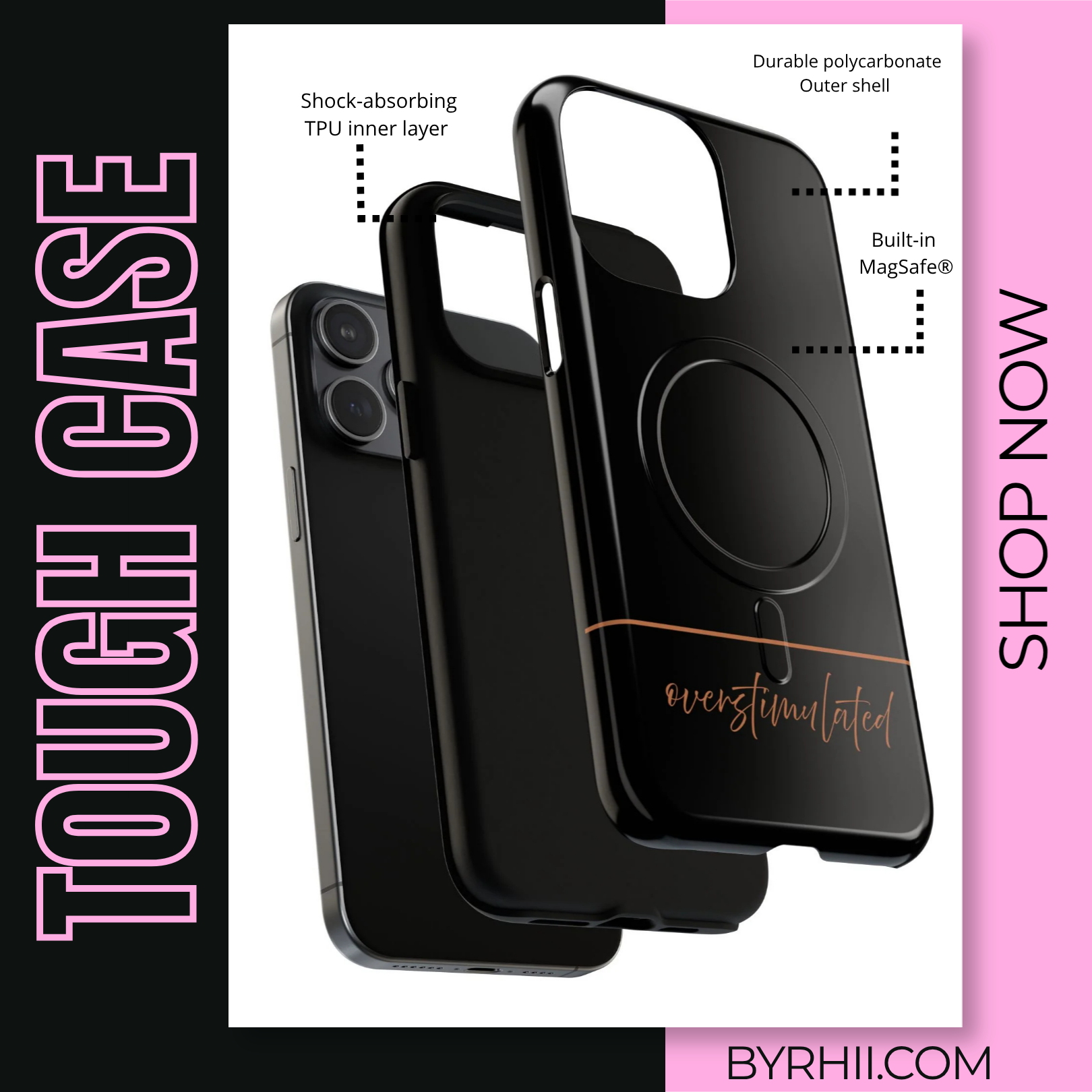'Overstimulated' Tough Magnetic Case