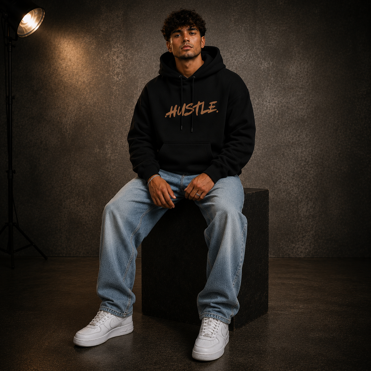 HUSTLE- Mens Hoodie