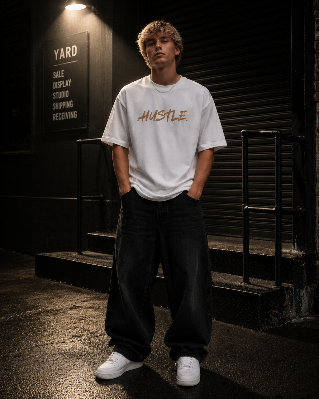 Hustle Tee — Oversized Men’s T‑Shirt