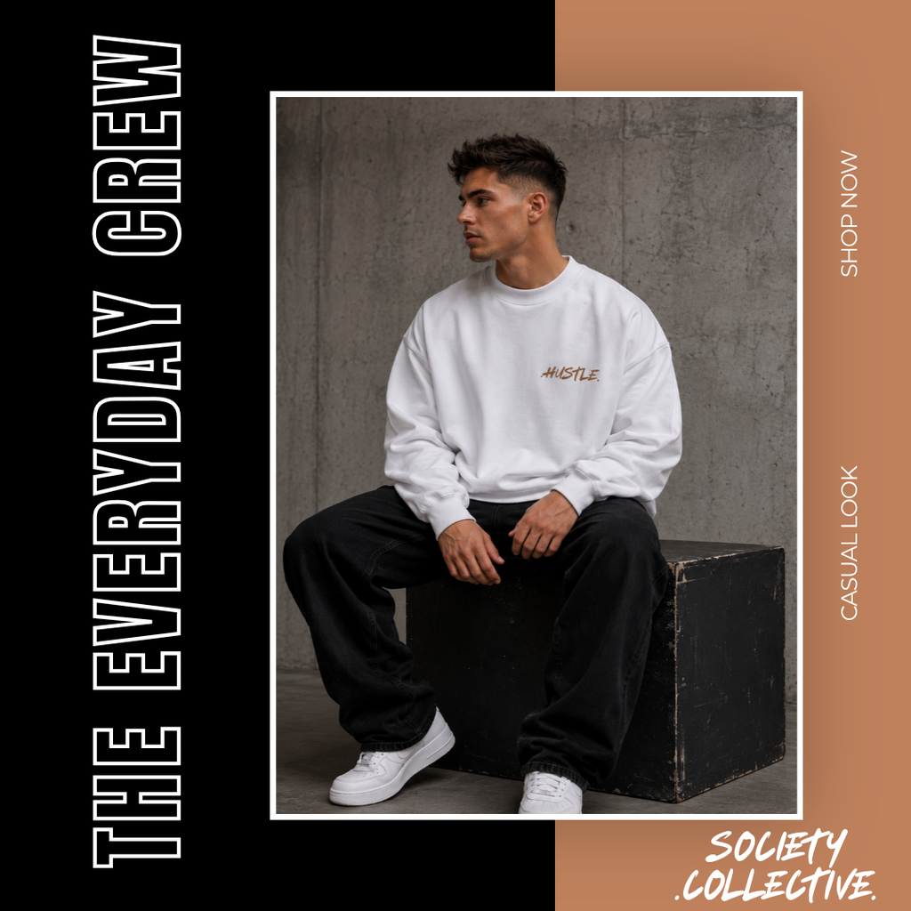 Society Collective "Hustle" Crewneck