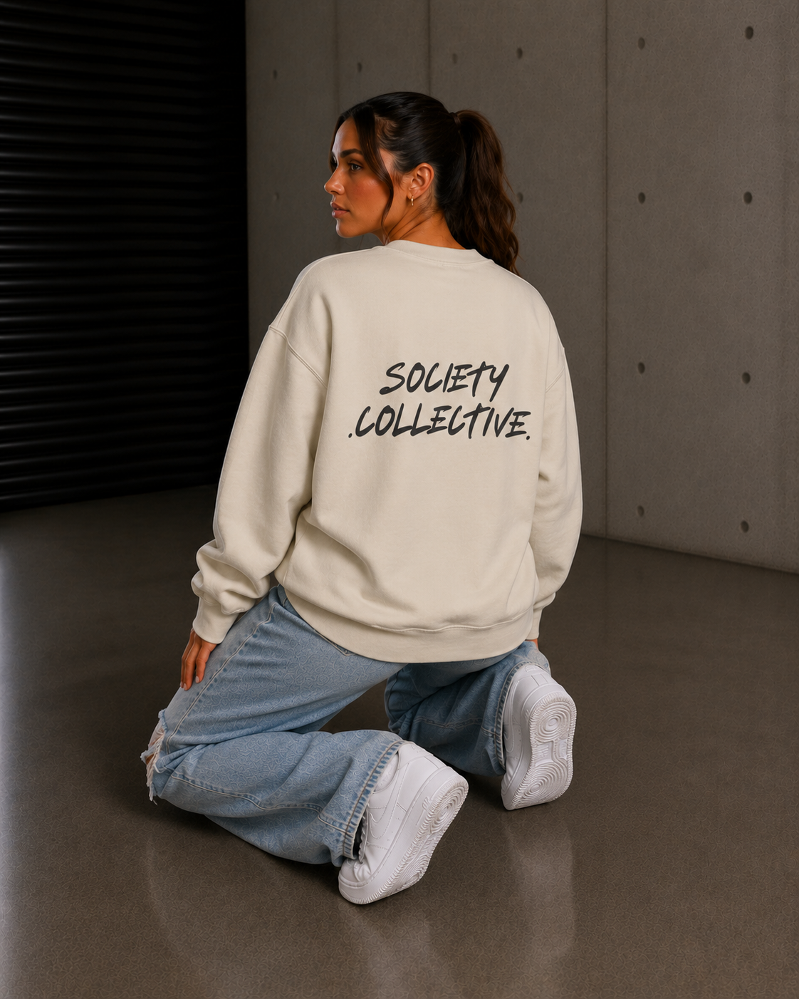 Exhausted. Crewneck