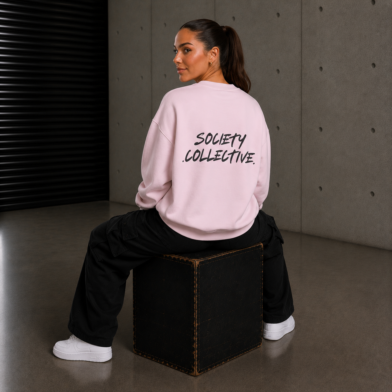 Exhausted. Crewneck