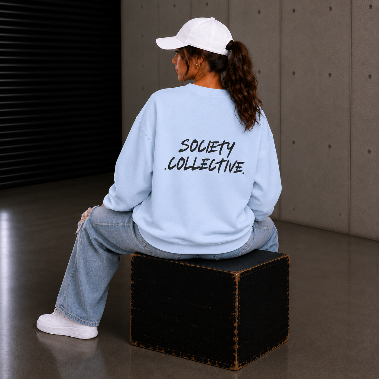 Exhausted. Crewneck