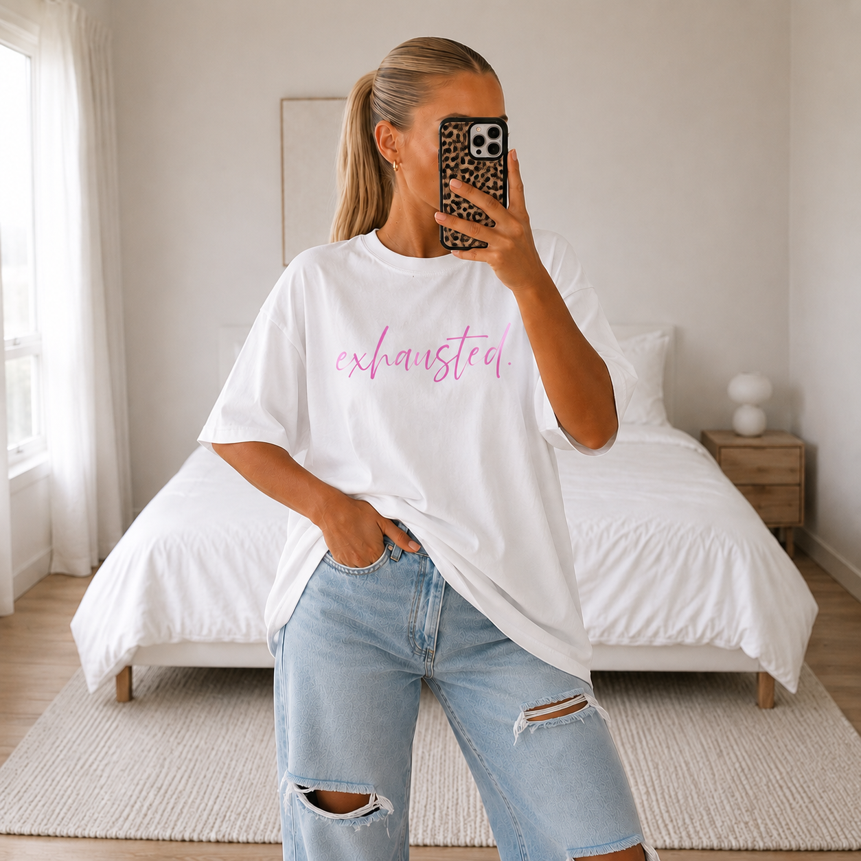 Exhausted Tee