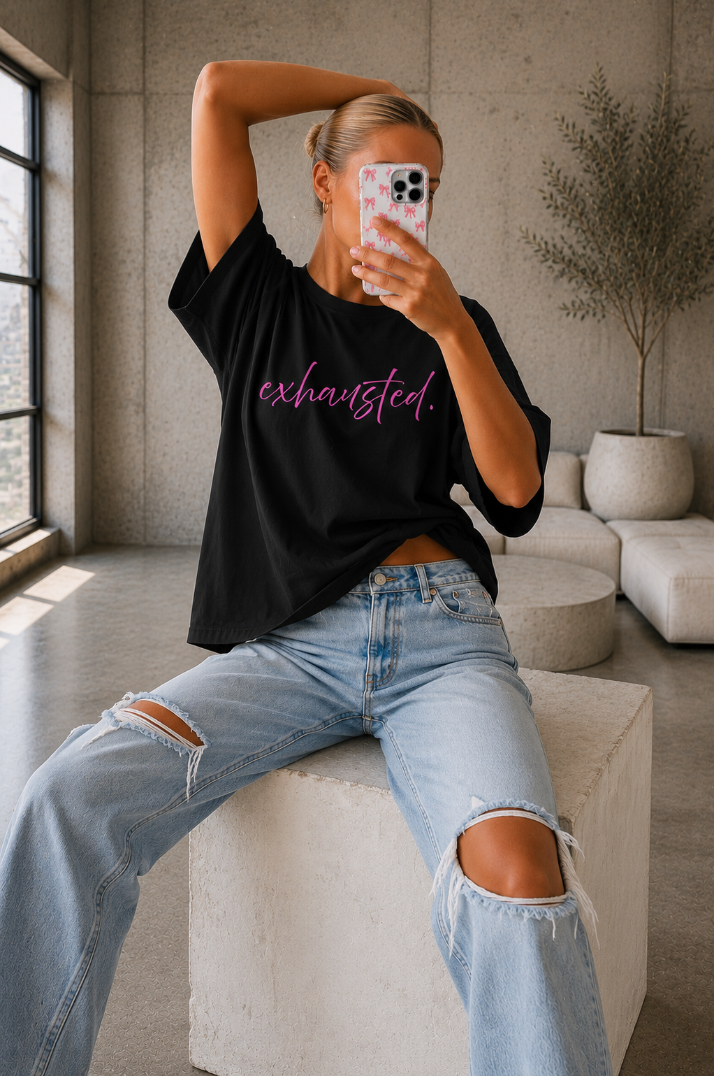 Exhausted Tee