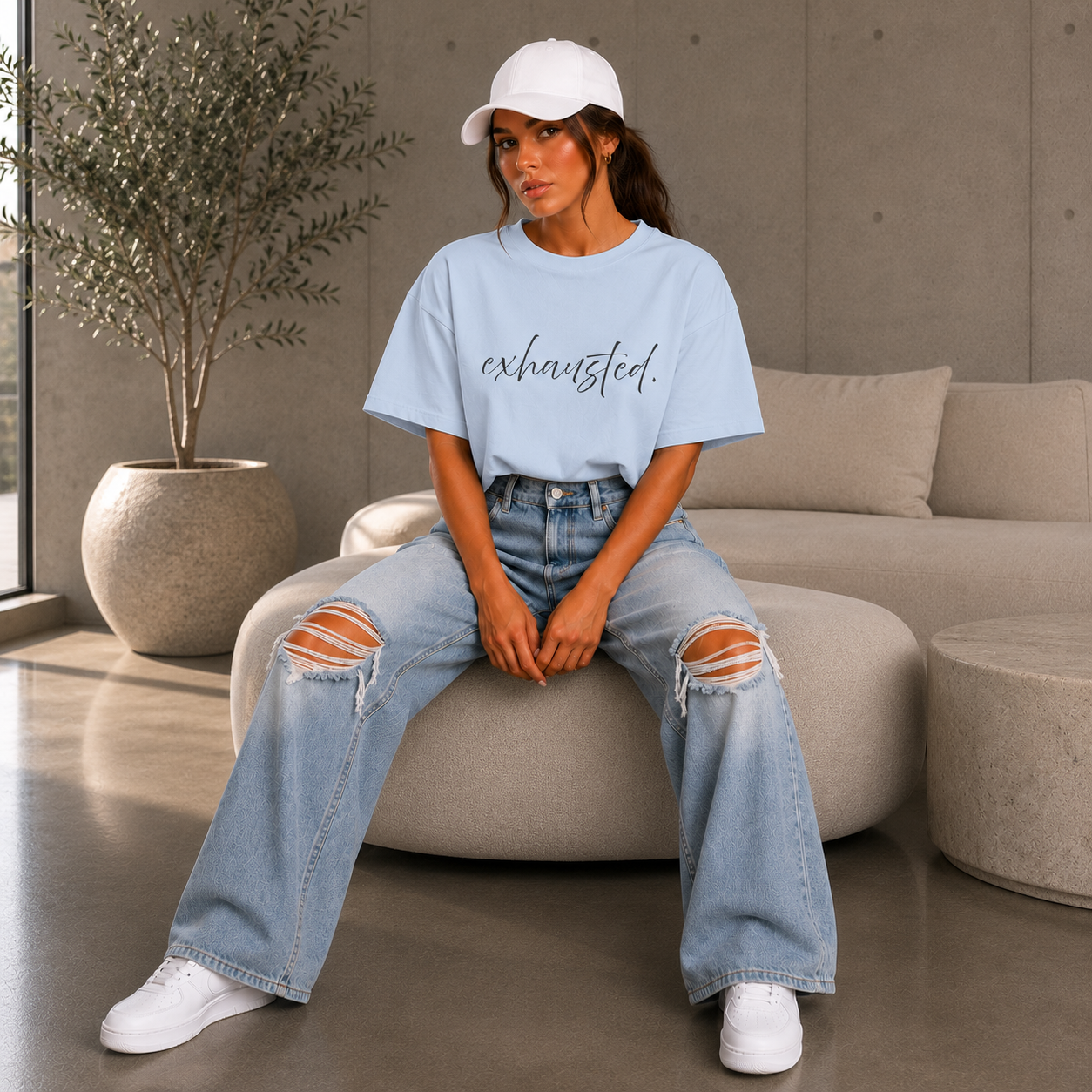 Exhausted Tee