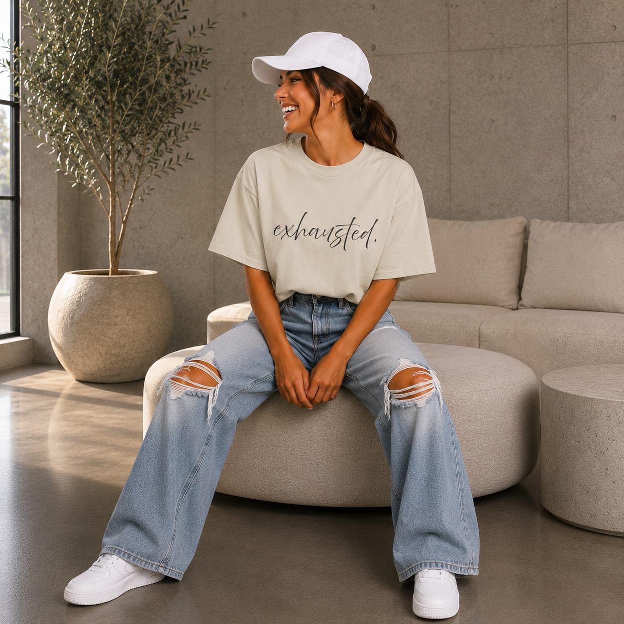 Exhausted Tee