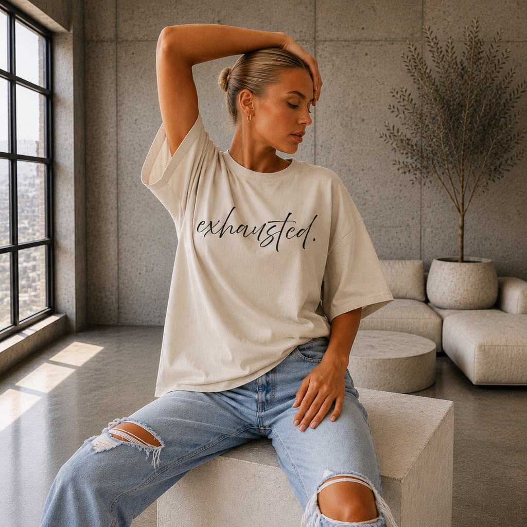 Exhausted Tee