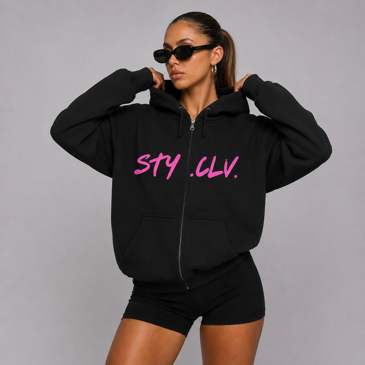 Zip Hoodie —