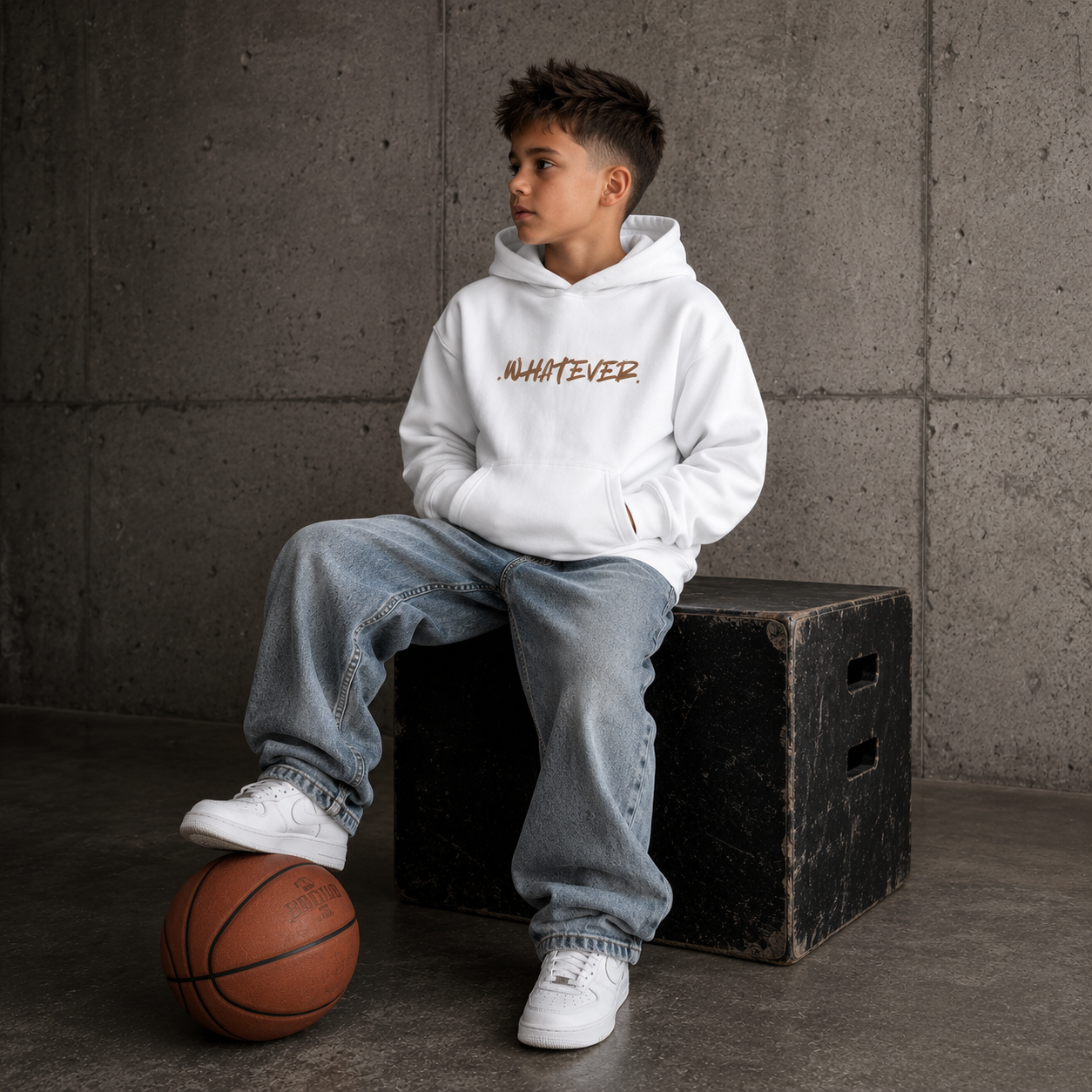 'WHATEVER.' - Kids Hoodie