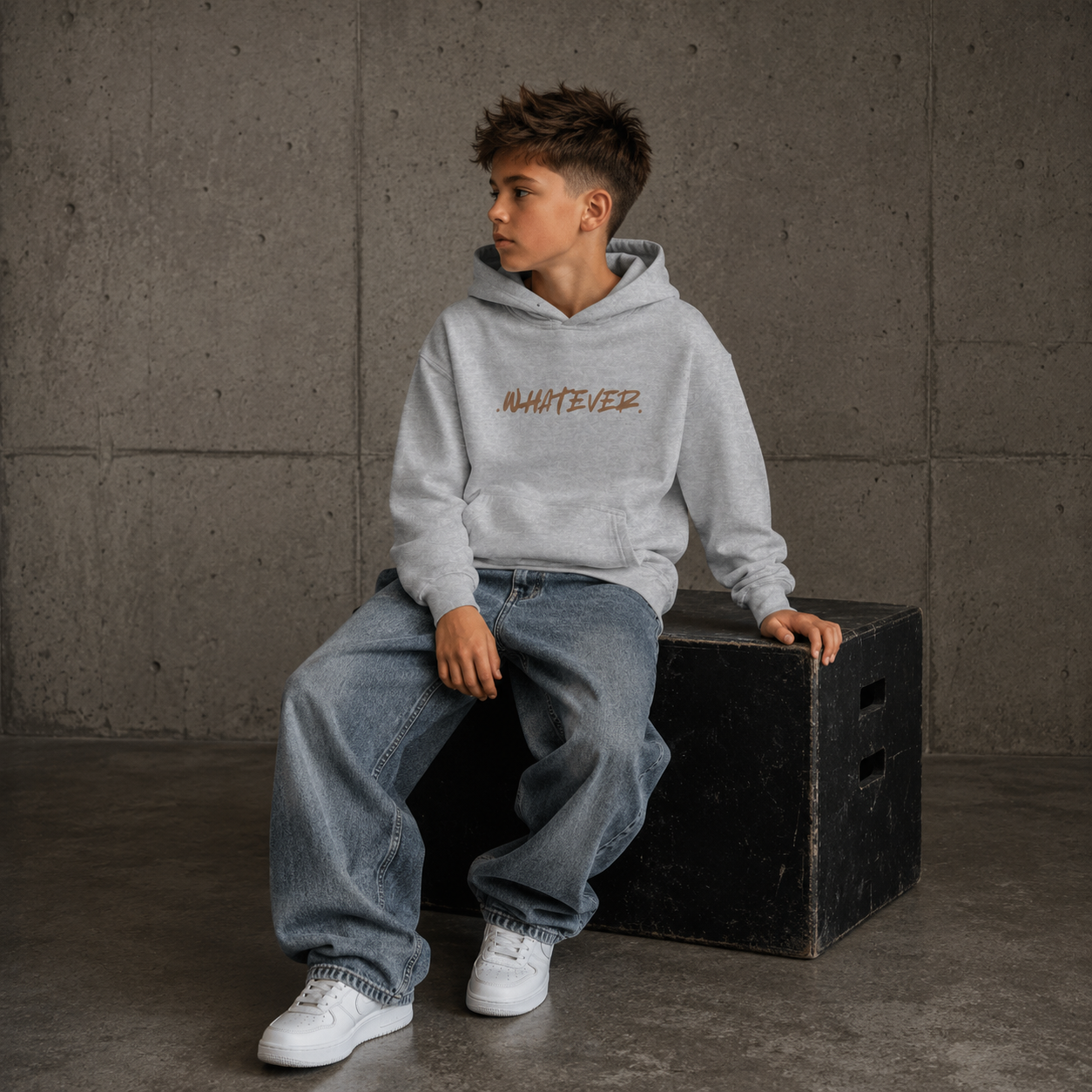 'WHATEVER.' - Kids Hoodie